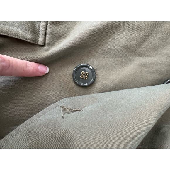 YSL Yves Saint Laurent Rive Gauche Y2K classic iridescent trench size 48/38 USA - Picture 17 of 17